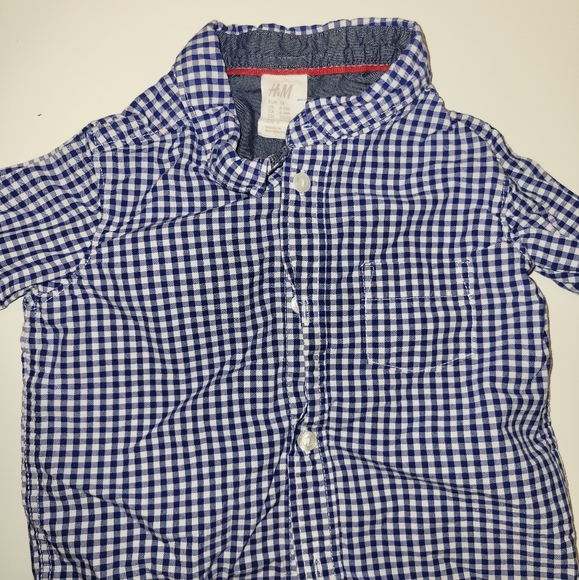 Set of 5 - Baby Boys Button Down Shirt (1 Bodysuit) - Picture 3 of 6